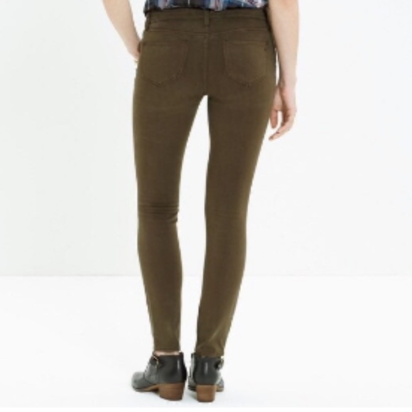 Madewell Olive Army Green Cropped Skinny Ankle - Picture 15 of 15